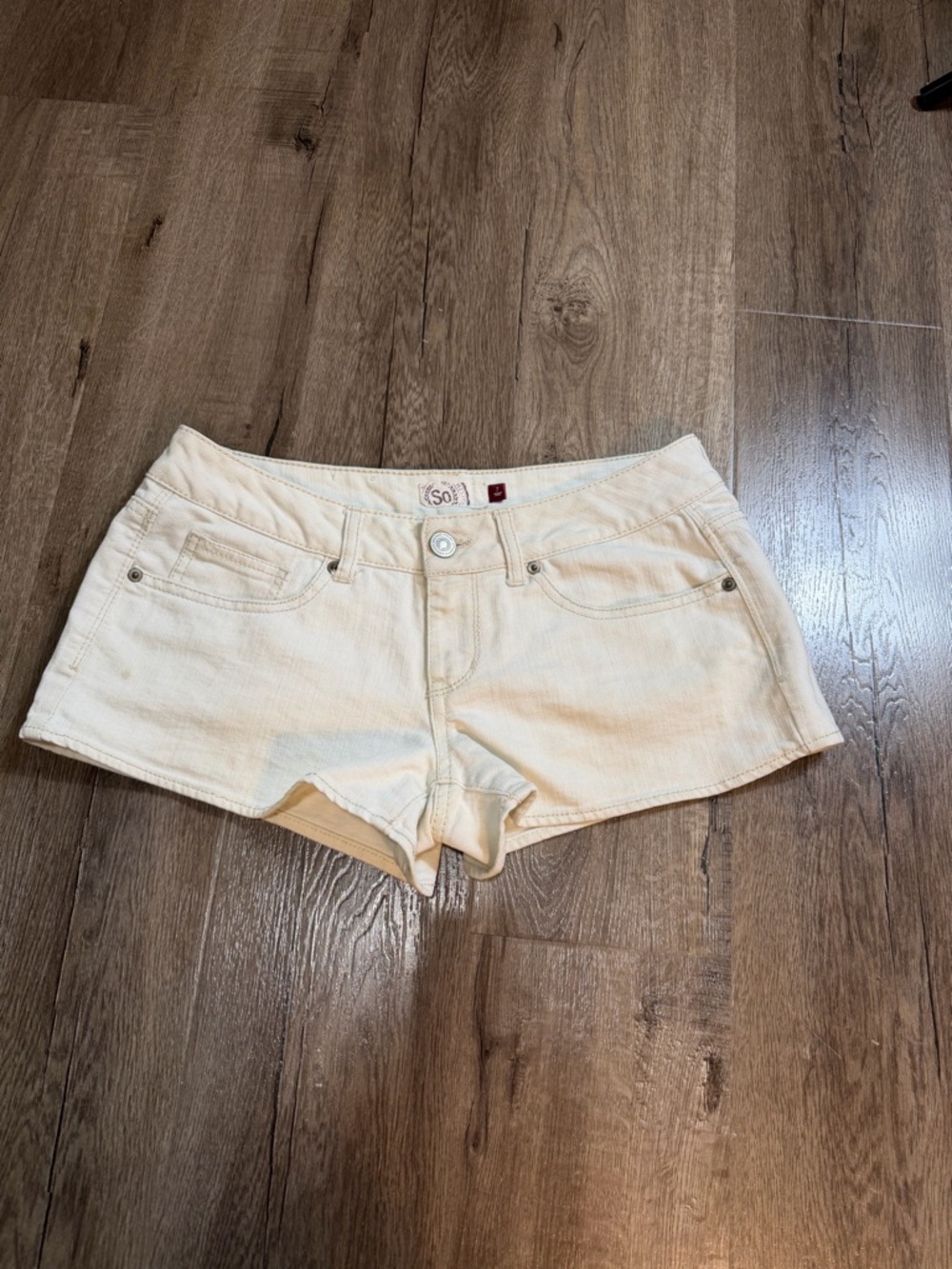SO Cream Low-Rise Denim Jean Shorts